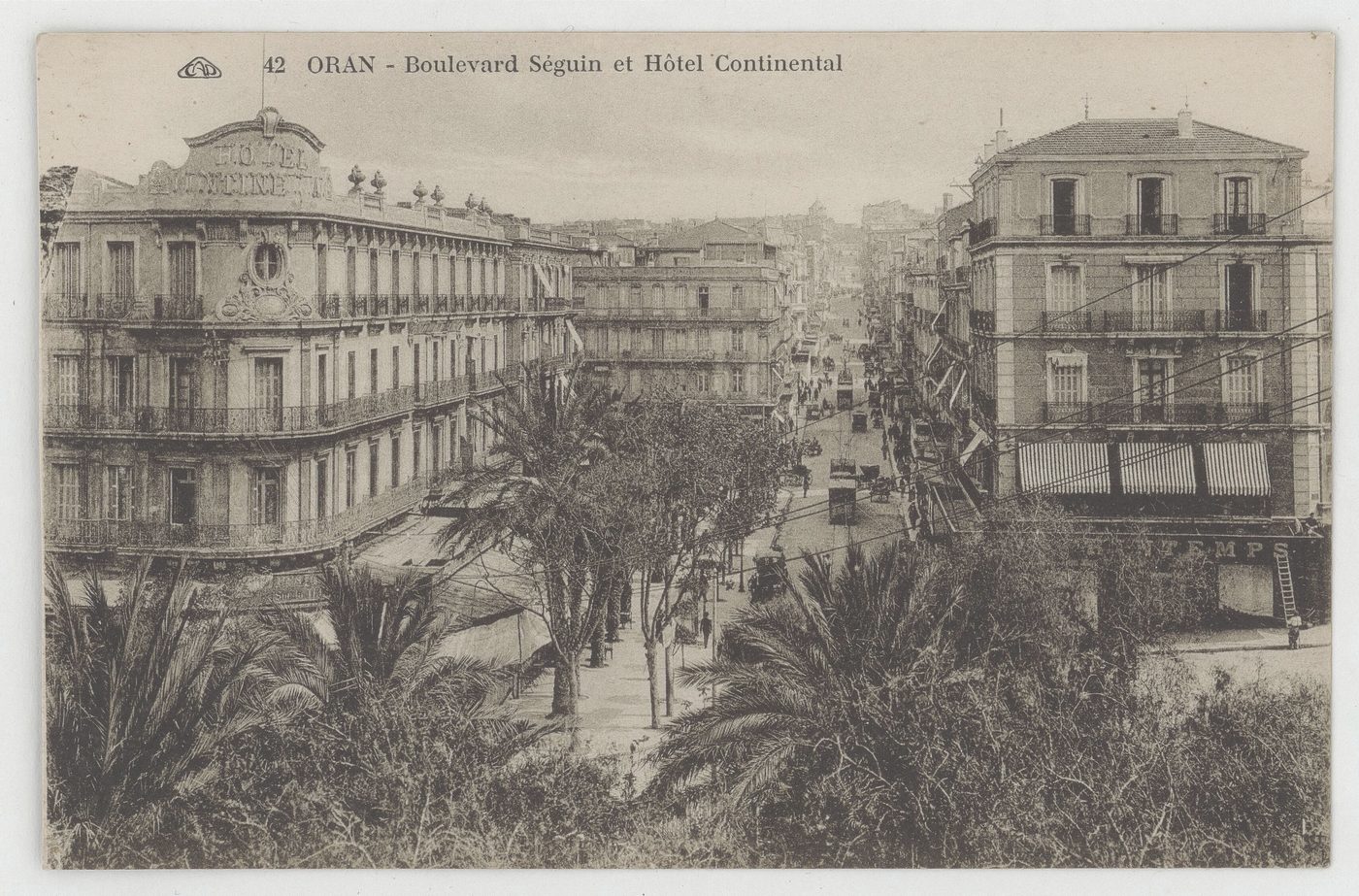 Boulevard Séguin — One of the arteries of the centre, with the Hôtel Continental.