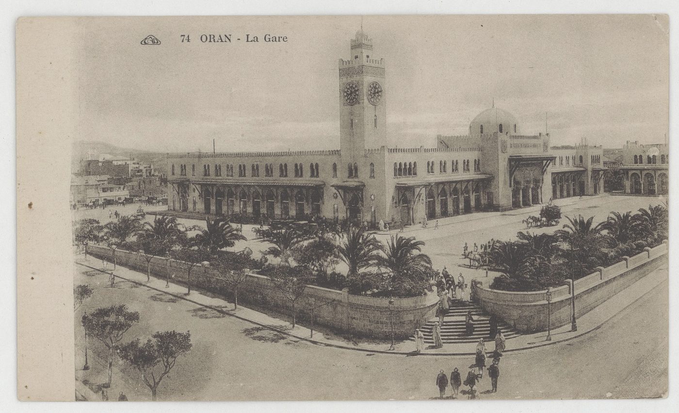 The railway station — The campanile building, south of the centre.
