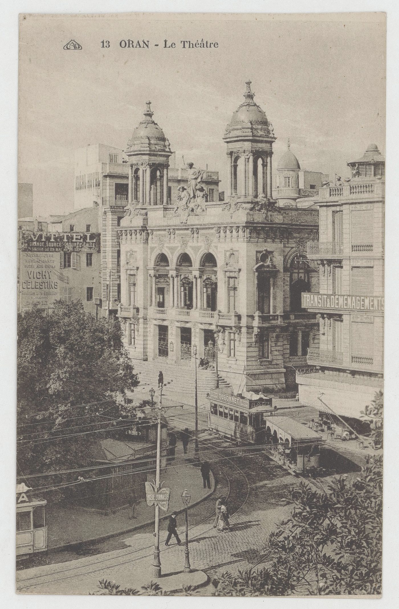 The theatre — The regional theatre, opened in 1908, on place du 1er Novembre.